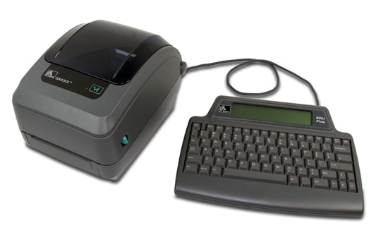 KDU Plus™ – full-size keyboard with LCD for standalone printing applications